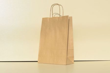 22 x 10 x 31 cm, SACOSA KRAFT CU MANER RASUCIT