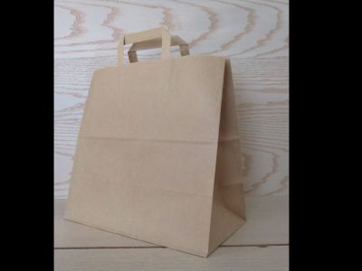 32 x 17 x 31 cm PUNGA CU MANER DIN BANDA DE HARTIE 