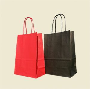 14 x 8 x 21 cm, SACOSA COLORATA CU MANER RASUCIT