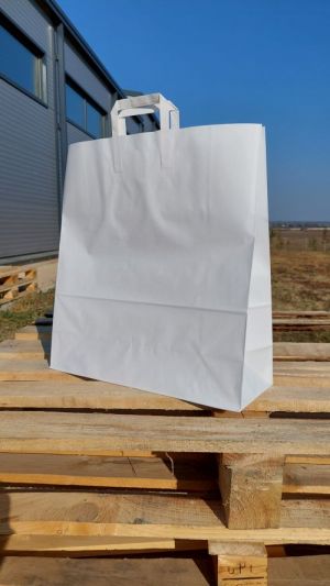 45 x 17 x 48 cm SACOSA  ALBA CU MANER BANDA