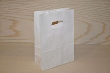 14x7x21 cm SACOSA CU MANER DECUPAT, ALBA